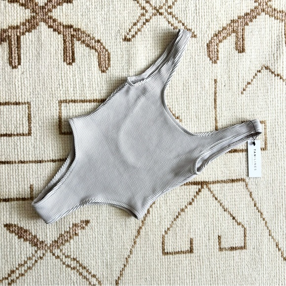 Tan+Lines Other - Tan + Lines by Sivan Ayla NWT Maui One-Piece Swimsuit Dove Crinkle Small S